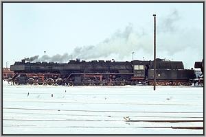 50 3557 und 50 3632 am 19.12.1981 im Bw Halberstadt