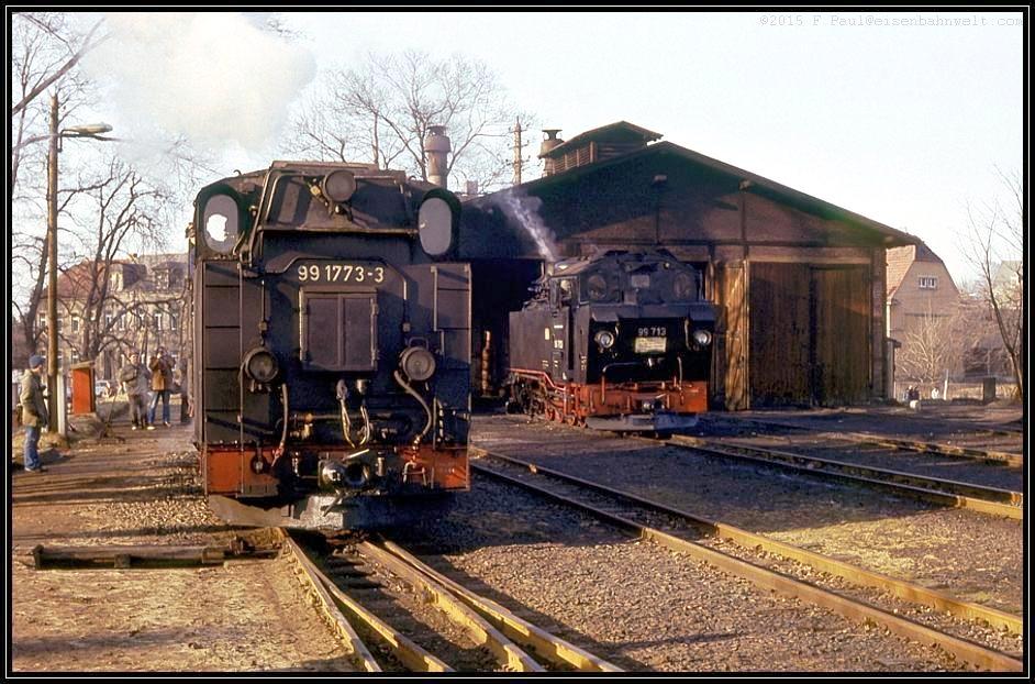 99 713 und 99 1773 in Radeburg