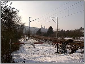 Schranke vor Abzw Saaleck