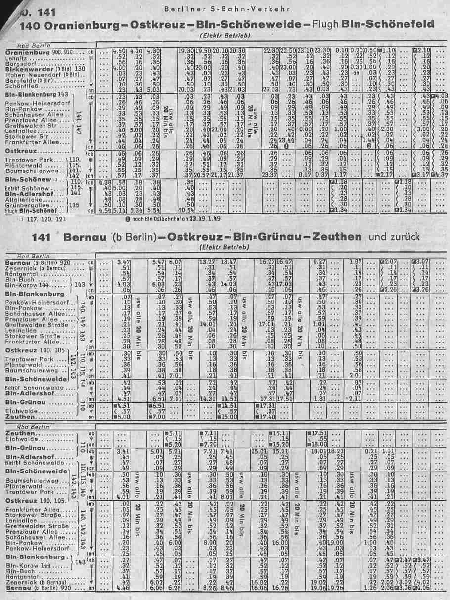 141 Bernau-Zeuthen <-->