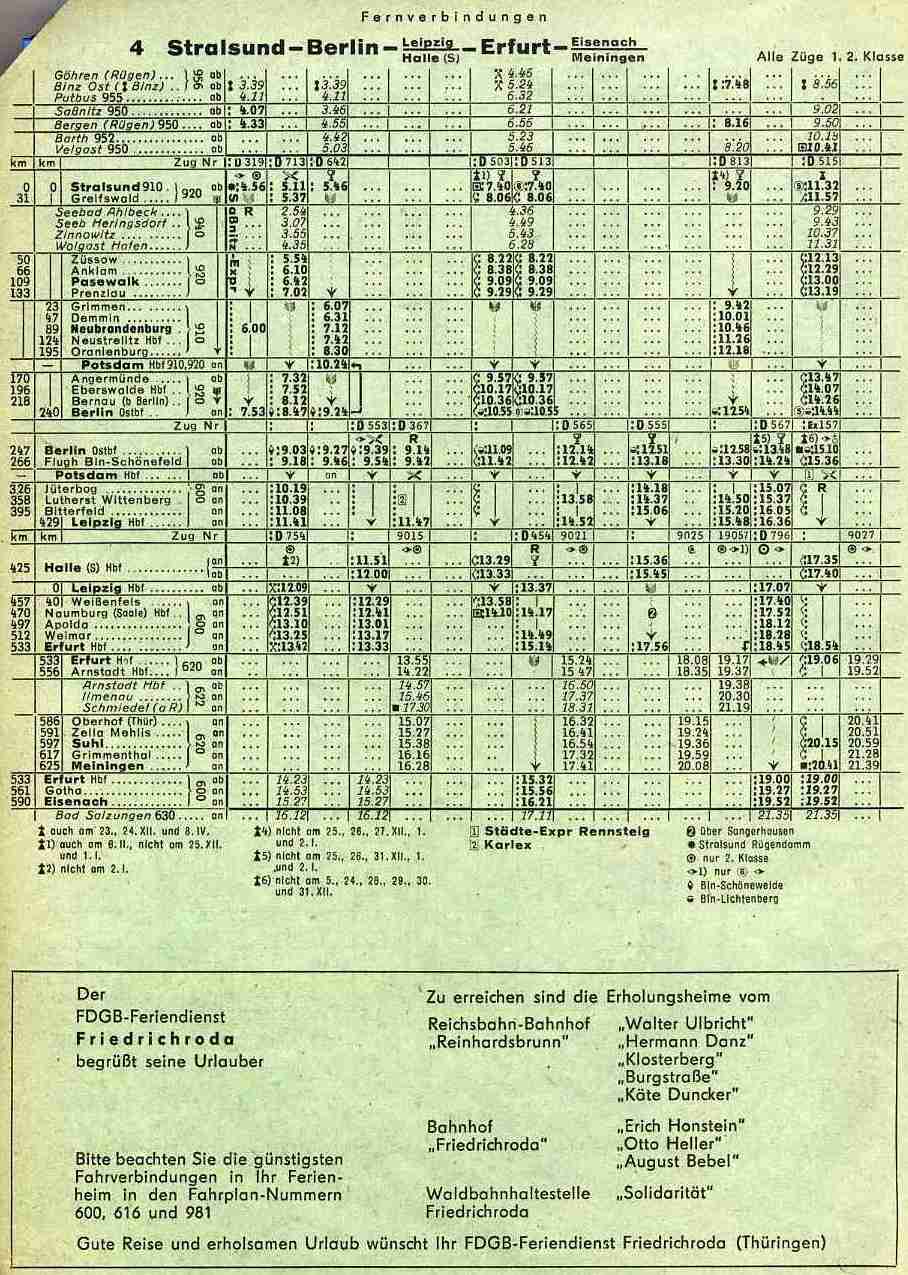 Fernverbindungen Strecke 4 -->