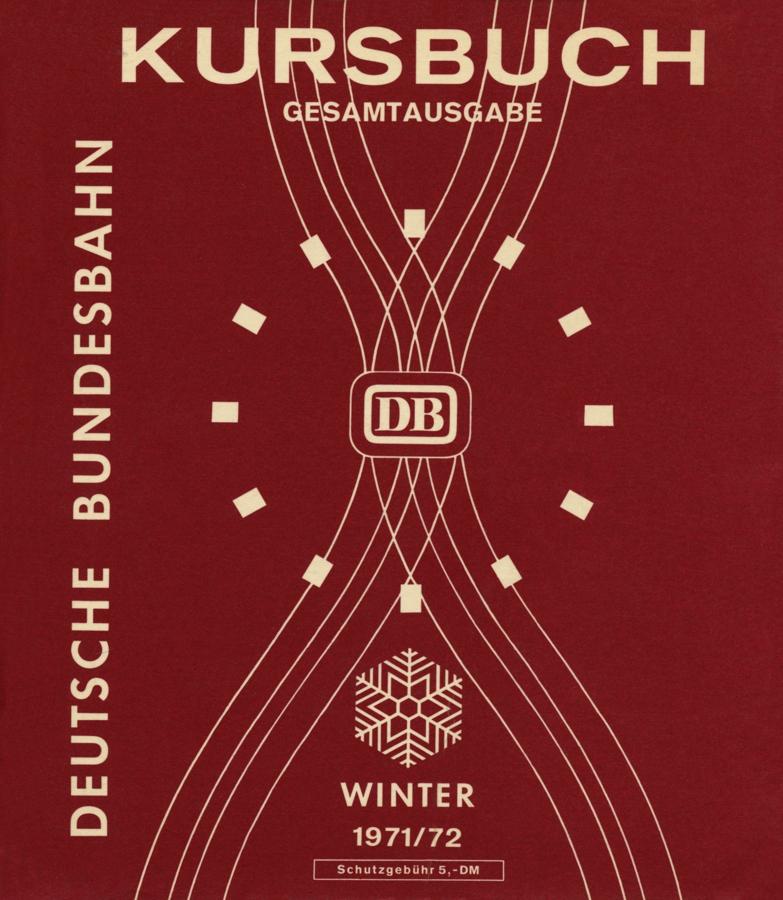 Kursbuch der DB Winter 1971/72