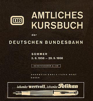 Kursbuch der DB Sommer 1956 (inklusive Auslandsteil)