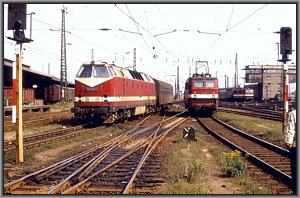 119 025 erreicht mit E 802 Leipzig Hbf