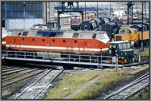 119 027 kalt auf der Saalfelder Drehscheibe