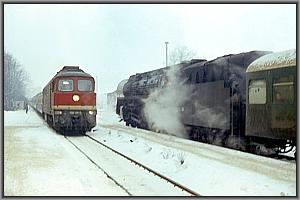 01 0519 und 132 491 in Weida