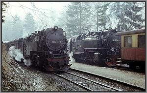 99 0245 begegnet 99 0238 in Steinerne Renne