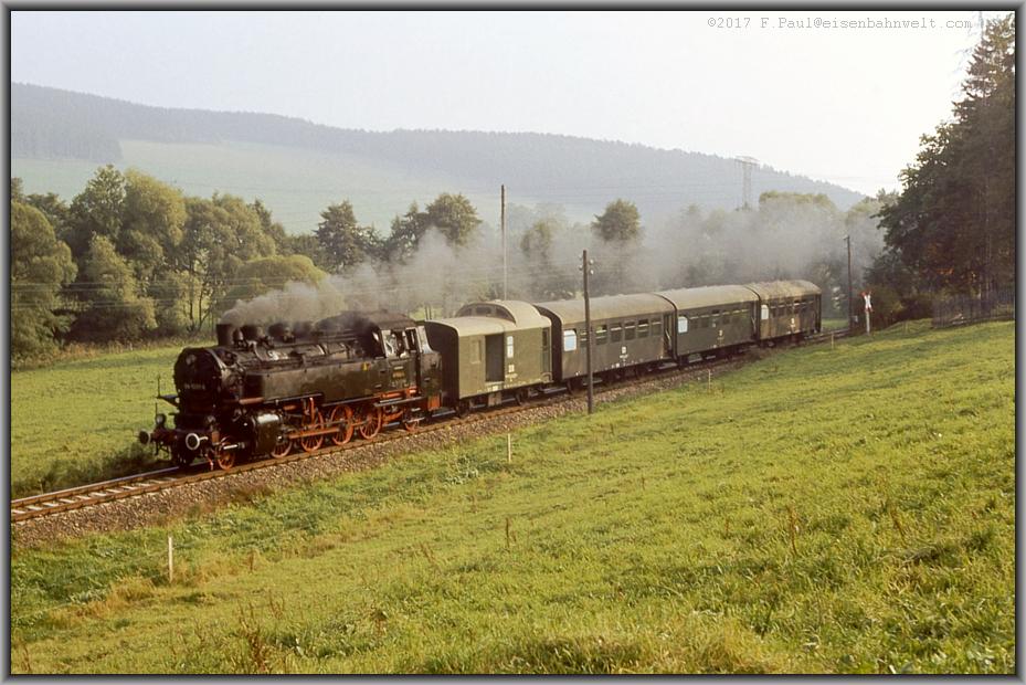 AK Ansichtskarte Postkarte Becher ungelaufen Lokomotive 86 1001-6 CROTTENDORF