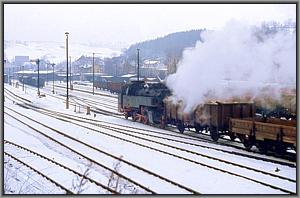 86 1001 erreicht mit Ng 61965 den Bf Annaberg-Buchholz Sd