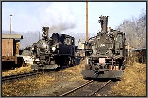 99 1561 und 99 1568 in Wolkenstein