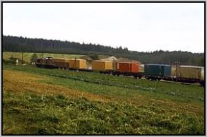 BR 110 mit Ce 41970 vor Scheibenberg
