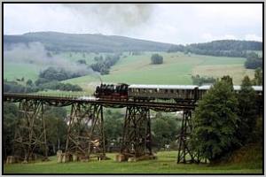 86 001 auf dem Markersbacher Viadukt