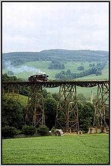 50 3696 auf dem Markersbacher Viadukt