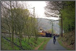 CD 372 012 mit leerem Salzpendel bei Stadt Wehlen
