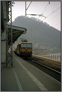 CD-372 011 mit Frachtenzug nach Decin in Knigstein