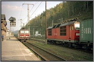 180 010 und 180 005 in Bad Schandau