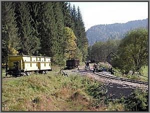 Gleisdreieck in Poiana Novat