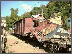 Bahndienstwagen in Viseu de Sus
