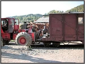 Bahndienstwagen in Viseu de Sus