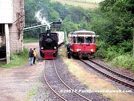 99 6101 neben VT 30 in Brenk