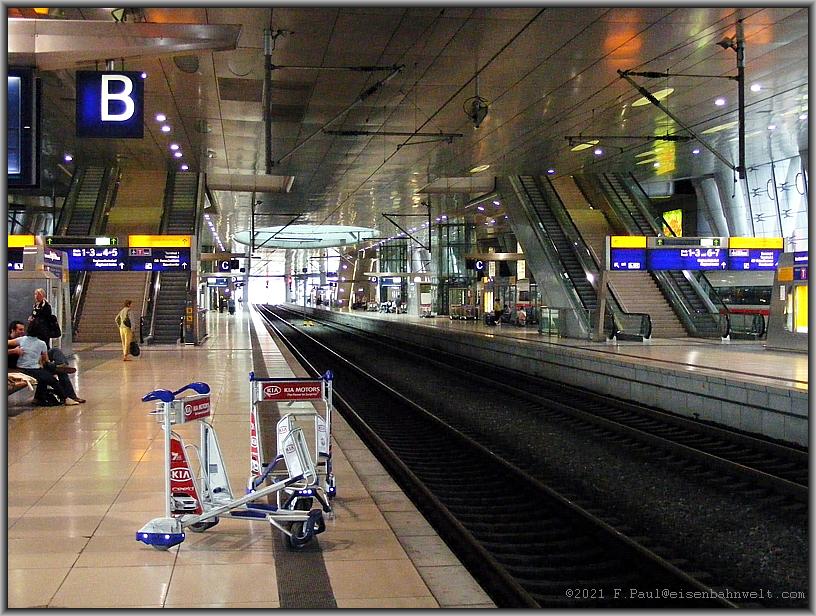 Bahnsteighalle Frankfurt Flugh Fernbf
