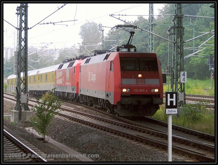 152 015 am 06.08.2009 in Bln-Gesundbrunnen