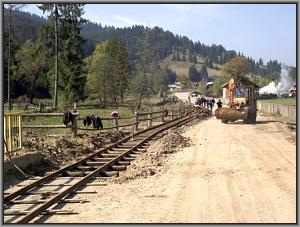 Gleisbau bei Argel