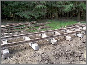 Betonschwellengleis bei Argel