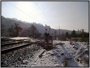 Schranke vor Abzw Saaleck