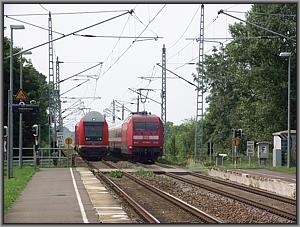 Zugbegegnung in Kyhna