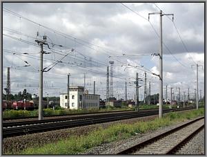 Blick zum Stellwerk B 4