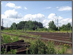 Harfe der sdlichen Ausfahrsignale von Leipzig-Schnefeld
