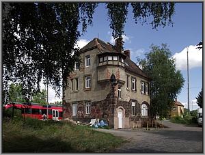 Empfangsgebude von Leipzig-Thekla