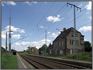 Bahnsteiggleise von Leipzig-Thekla