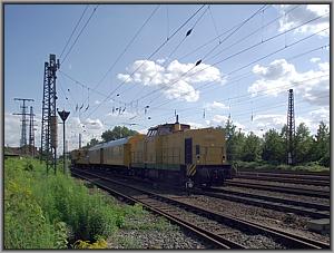 Bauzug 92554 in Leipzig-Mockau