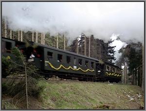 Zum Vergrößern auf das Bild klicken! Dort können Sie auch blättern und die Bildunterschriften lesen! 99 5902 mit dem Walpurgis-Sonderzug nach Schierke kurz vor dem Ziel