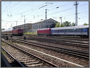 101 140 mit EC 379 nach Prag ud 112 123 mit Doppelstockzug
