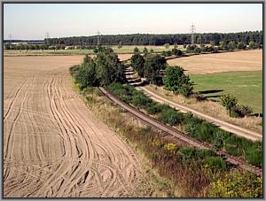 Blick nach Nordosten aus dem Stellwerk