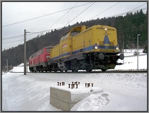 212 306 und 218 262 als Bauz 91907 vor Heigenbrcken