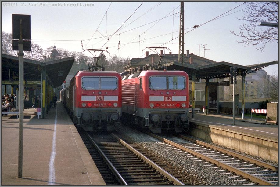 143 878 und 143 647 in Mainz S�d