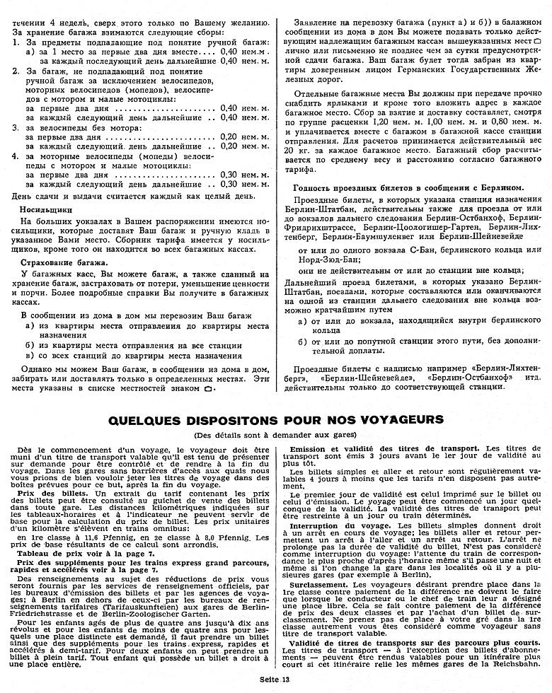 Hinweise f�r Reisende