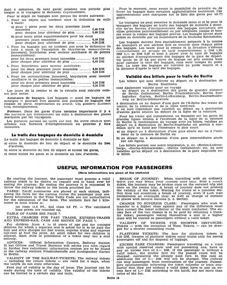 Hinweise f�r Reisende