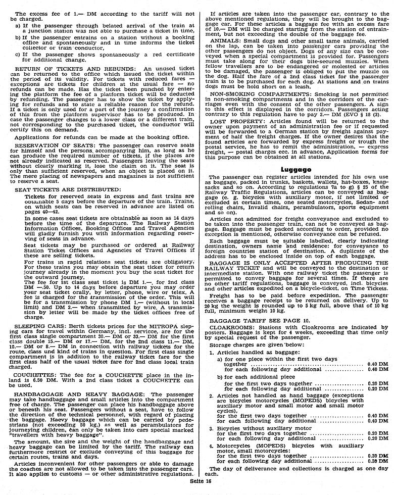 Hinweise f�r Reisende