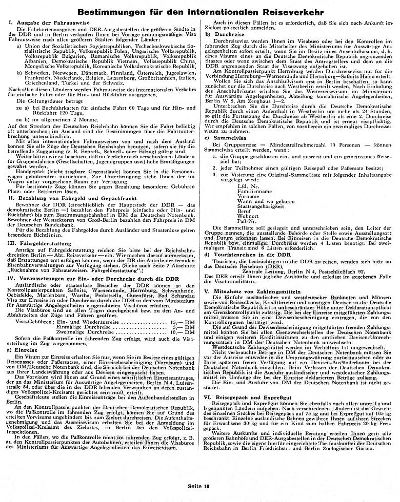 Hinweise f�r Reisende