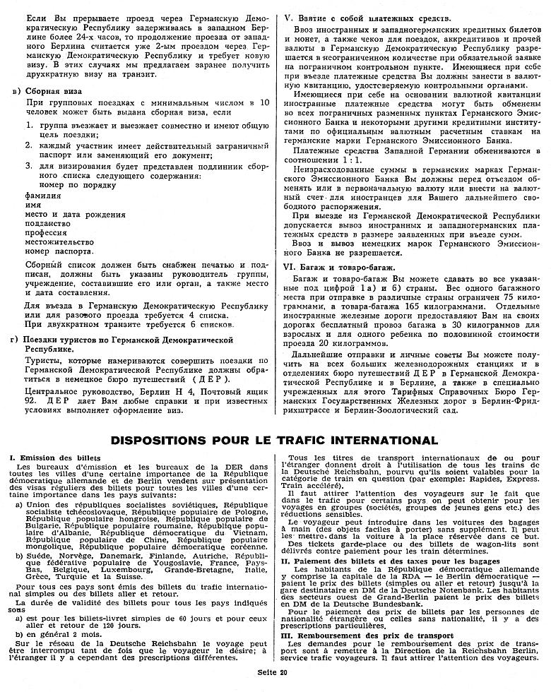 Hinweise f�r Reisende