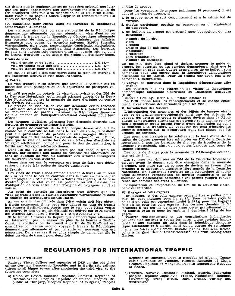 Hinweise f�r Reisende