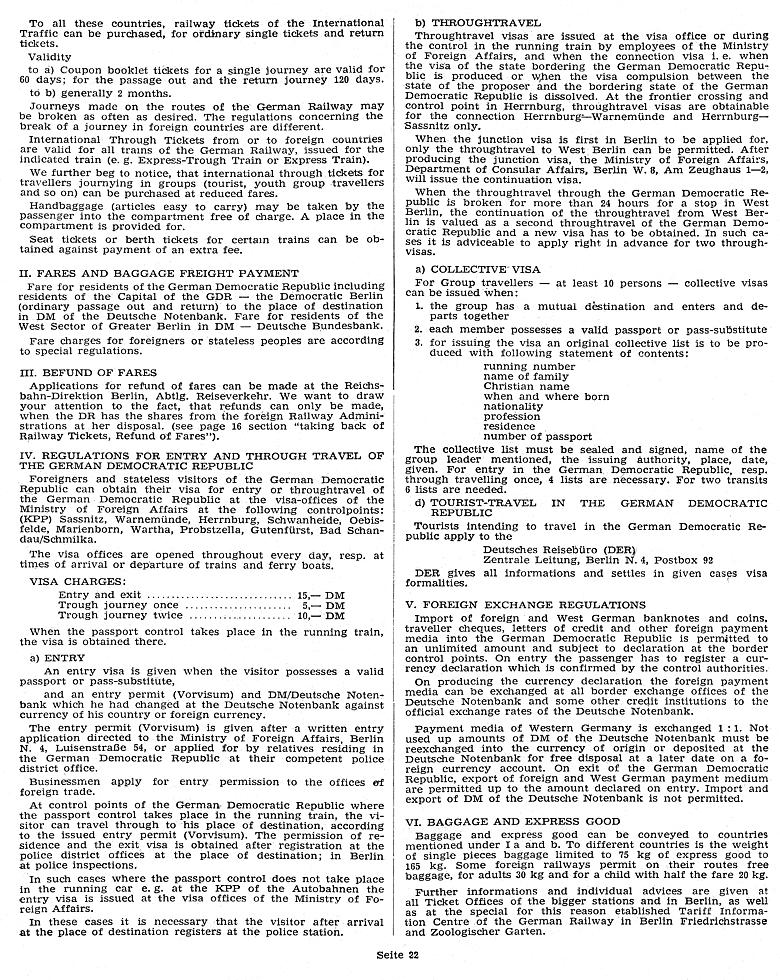 Hinweise f�r Reisende