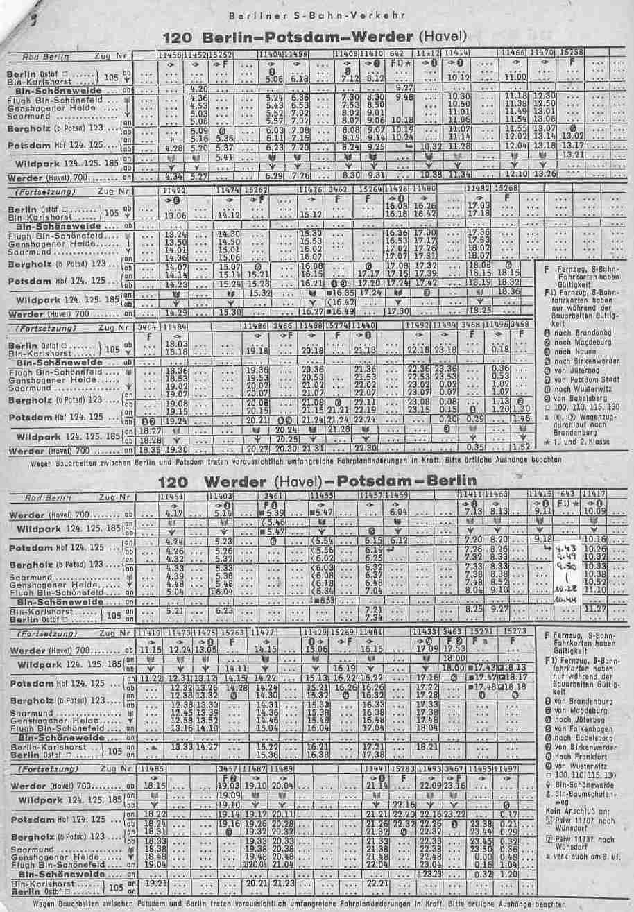 120 Berlin-Werder <-->