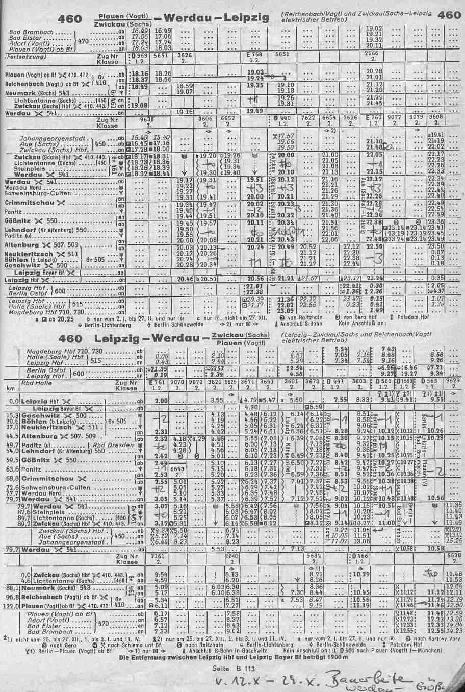 460 Plauen/Zwickau-Leipzig <-->
