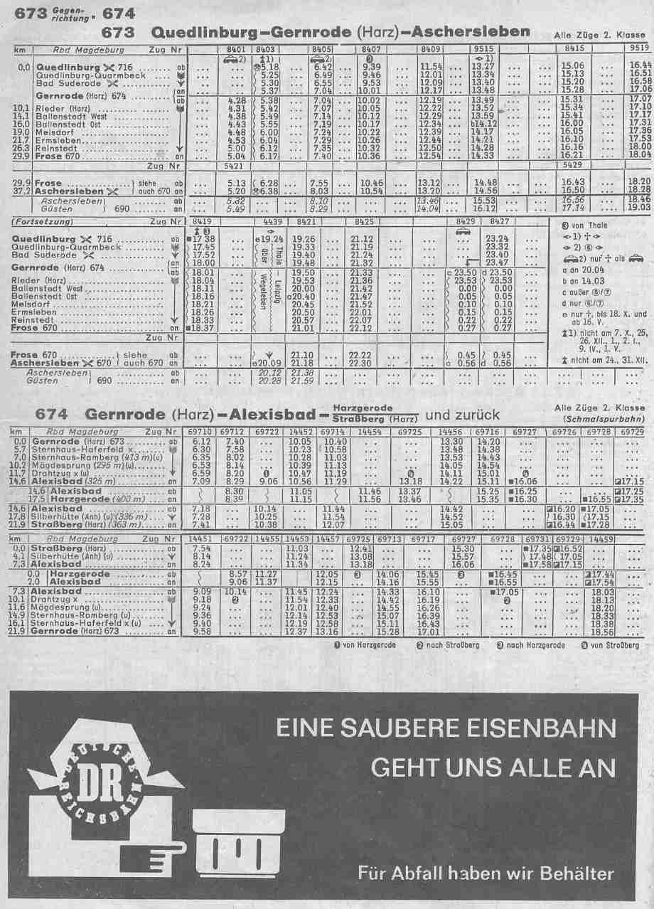 673 Aschersleben-Quedlinburg <--